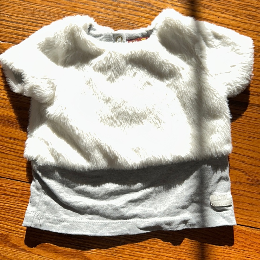7 For All Mankind Vegan Fur Top